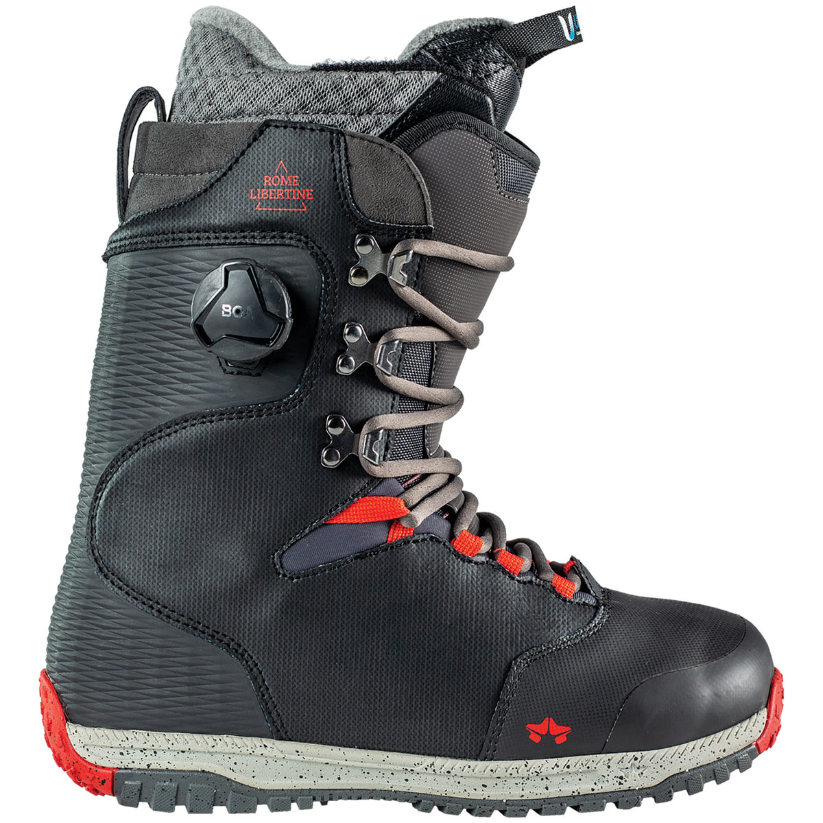 Rome Libertine Hybrid Boa Snowboard Boots 2021 Black
