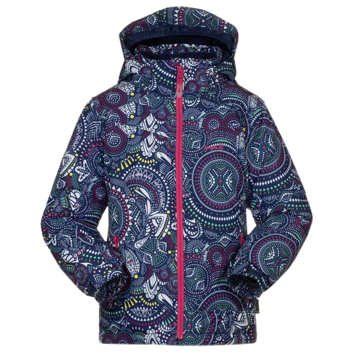 Kamik Apparel Tessie Jacket - Girls' Navy Lilith Print