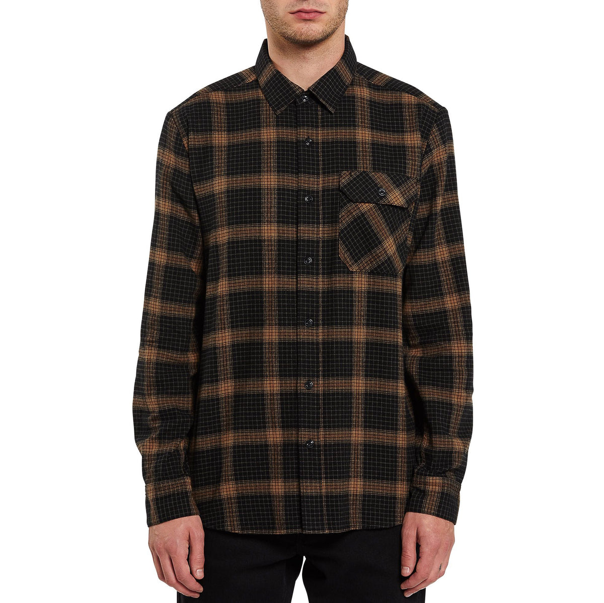 Volcom x Girl Skateboards Long-Sleeve Flannel - Men's Black