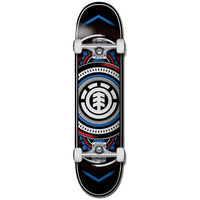 Element Hatched Red Blue 7.75 Skateboard Complete