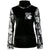 Rojo Outerwear Velvet Funnel Neck Base Layer Top - Women's Neve Floral True Black