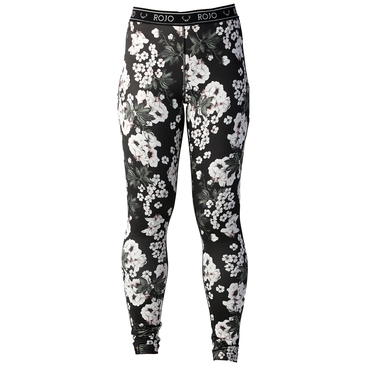 Rojo Outerwear Full Length Baselayer Pants - Women's Neve Floral True Black
