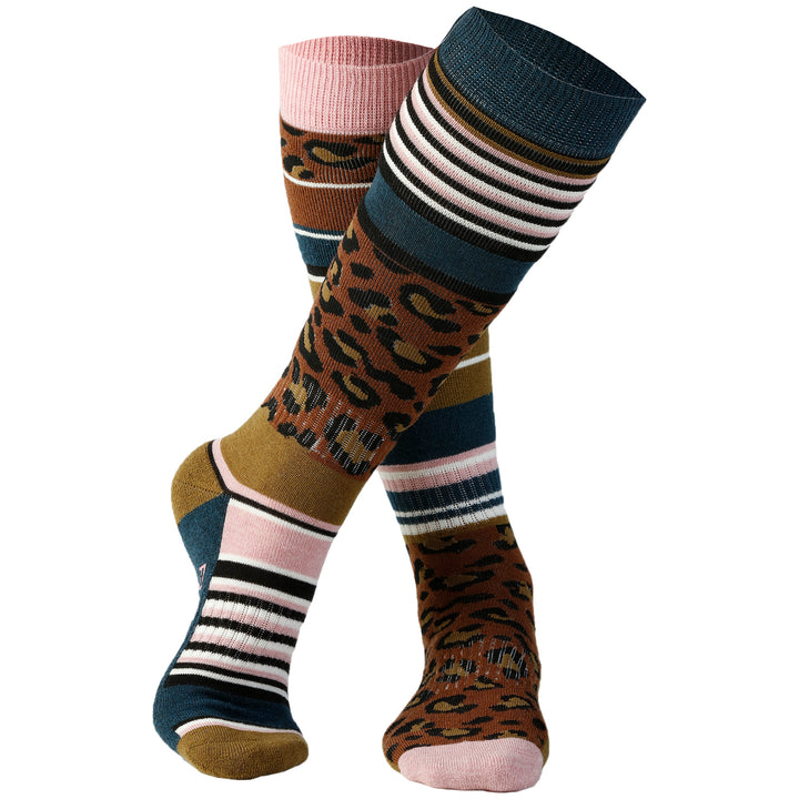 Rojo Outerwear Mix Up Socks - Women's Changing Spots Marron