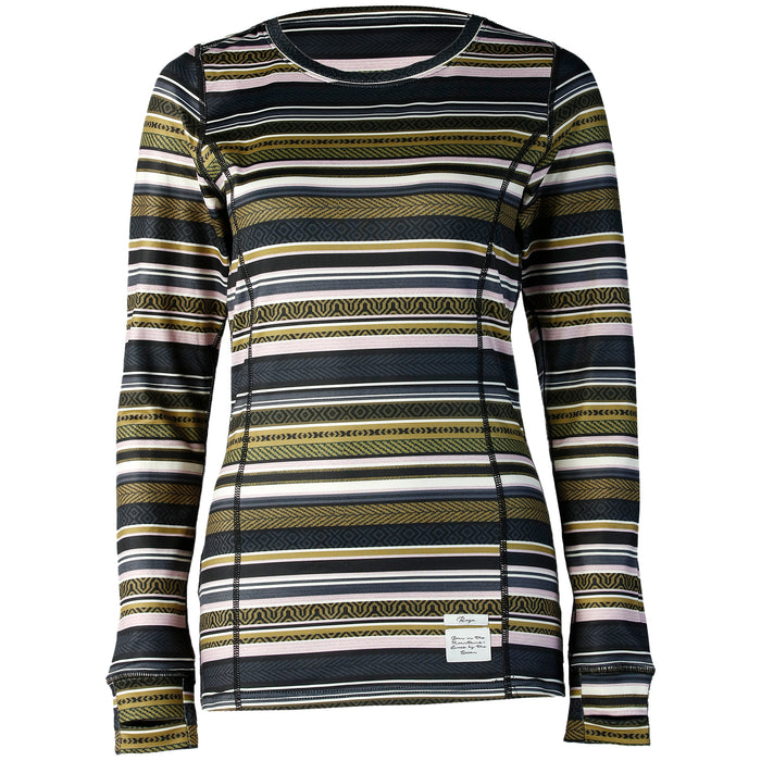 Rojo Outerwear Crew Neck Top - Women's Morgan Stripe India Ink