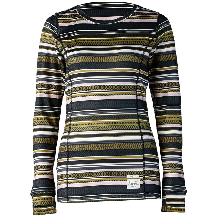 Rojo Outerwear Crew Neck Top - Women's Morgan Stripe India Ink