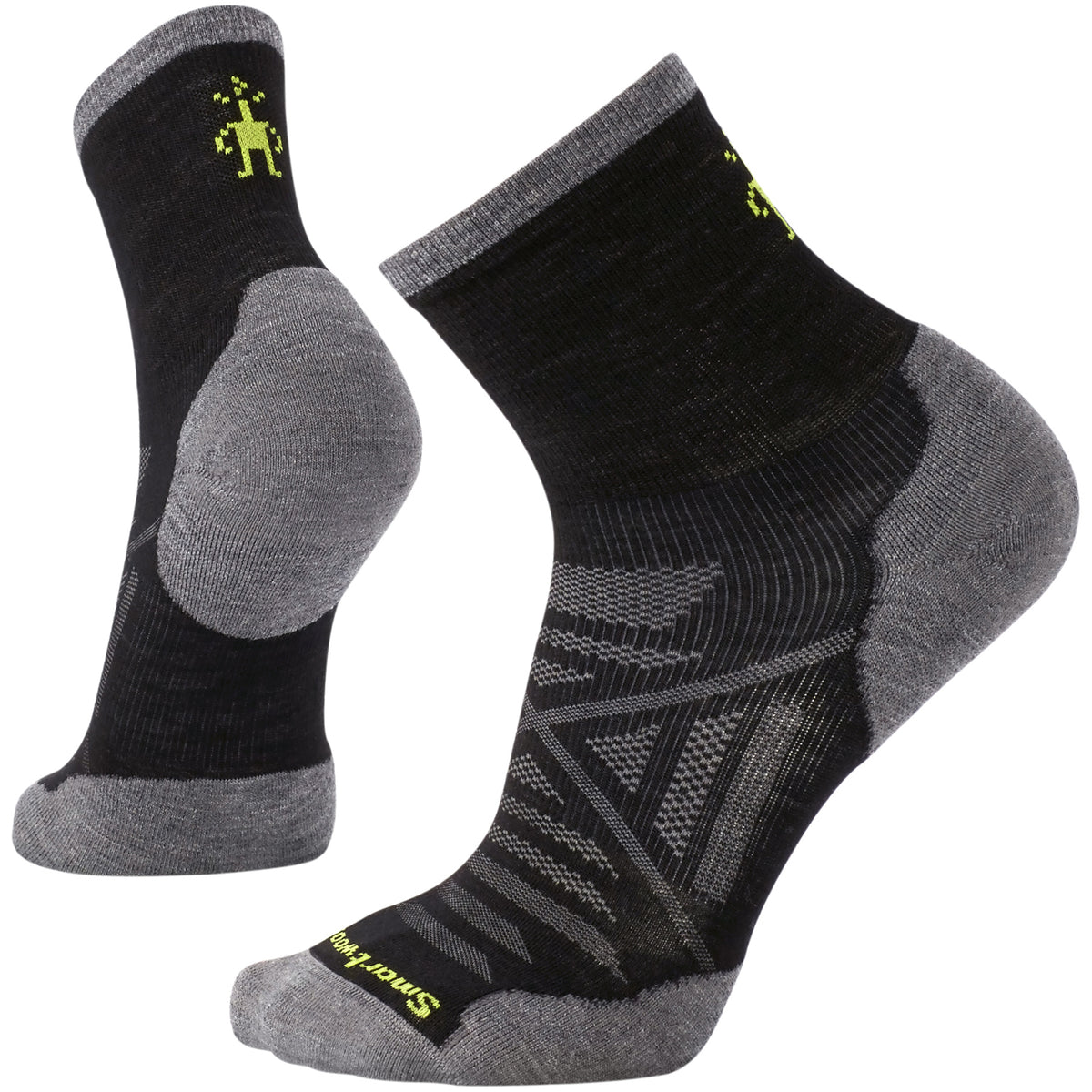 Smartwool PhD® Run Cold Weather Mid Crew Socks - Unisex Black