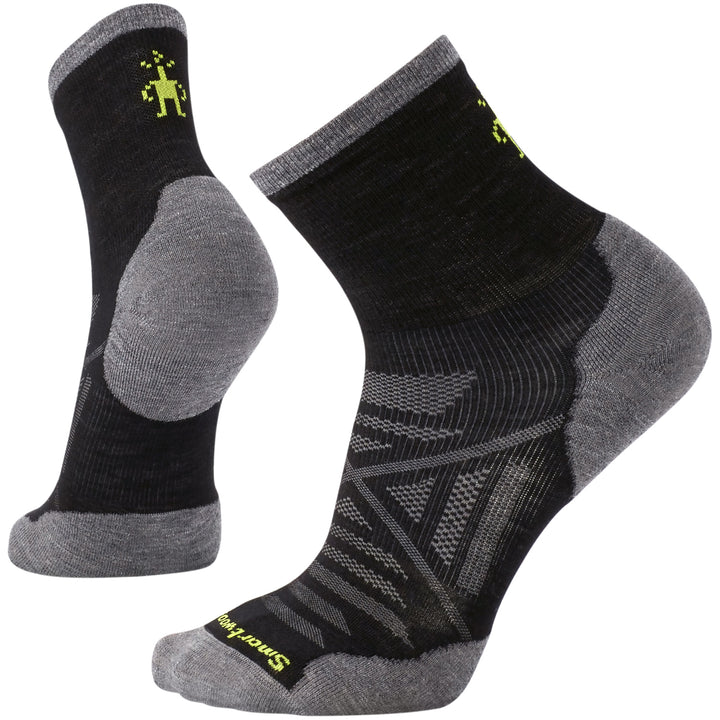Smartwool PhD® Run Cold Weather Mid Crew Socks - Unisex Black