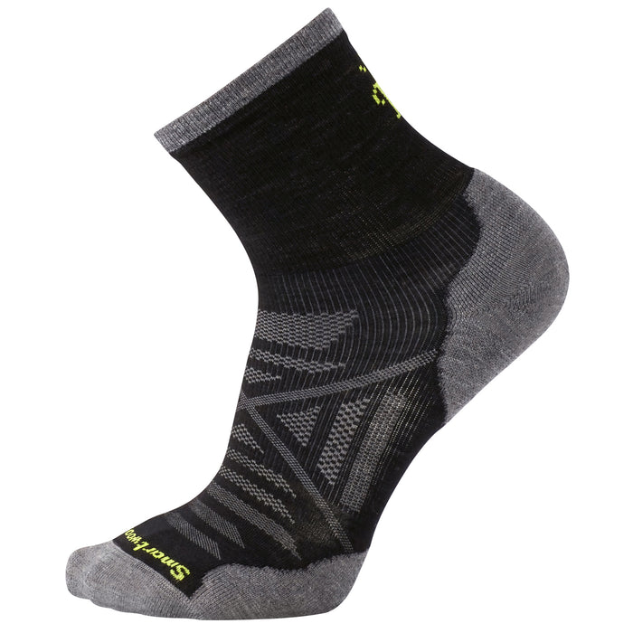 Smartwool PhD® Run Cold Weather Mid Crew Socks - Unisex Black