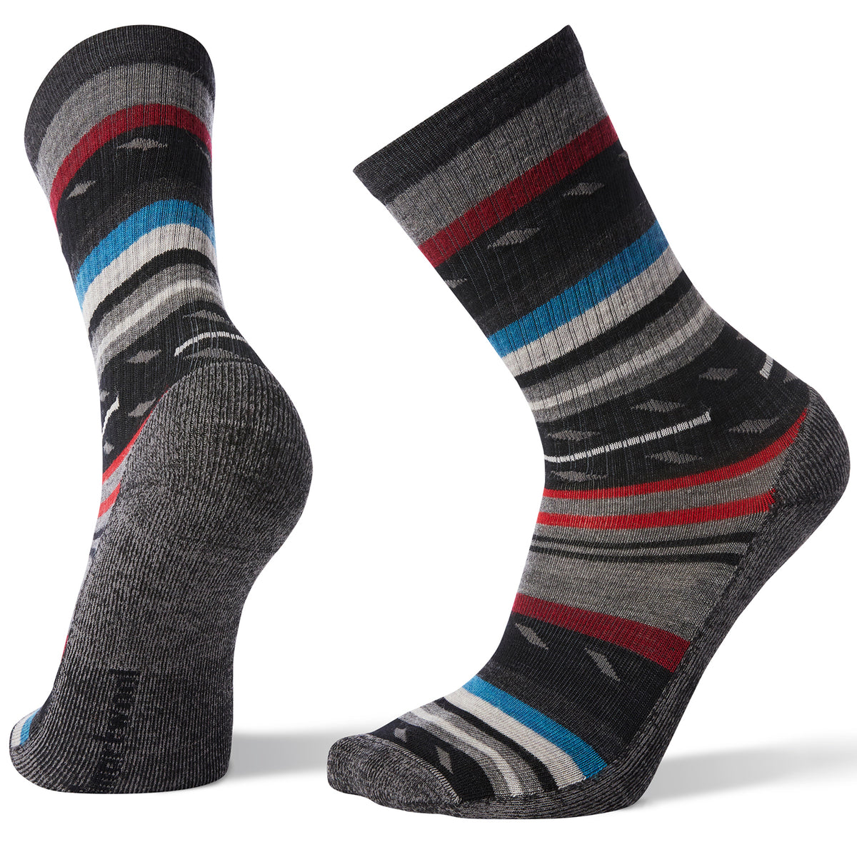 Smartwool Hike Light Margarita Crew Socks - Unisex Black