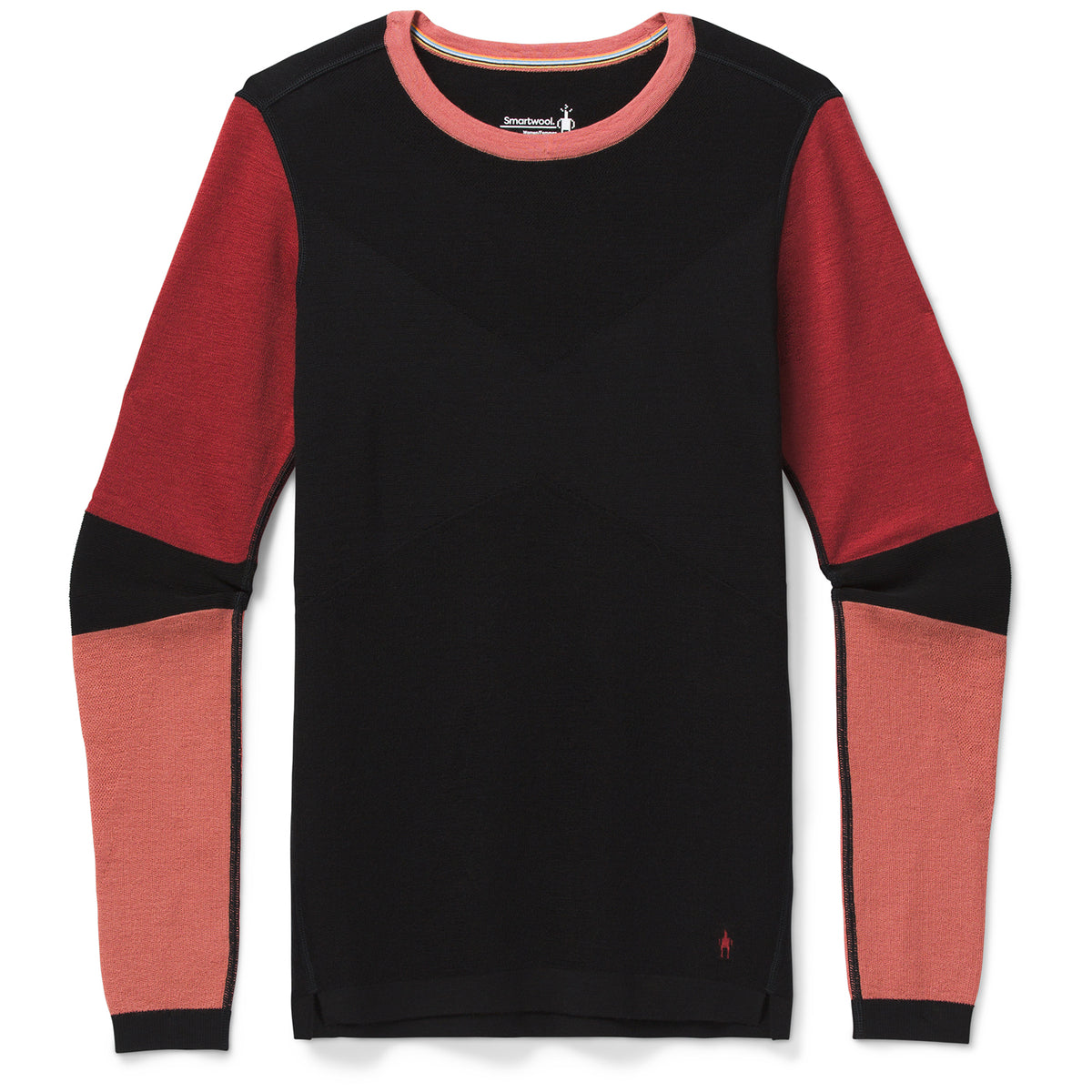 Smartwool Intraknit Merino 250 Thermal Colorblock Crew Top - Women's Black