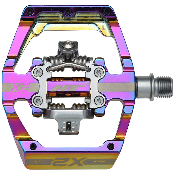 HT Components X2 SX Pedals Oil Slick