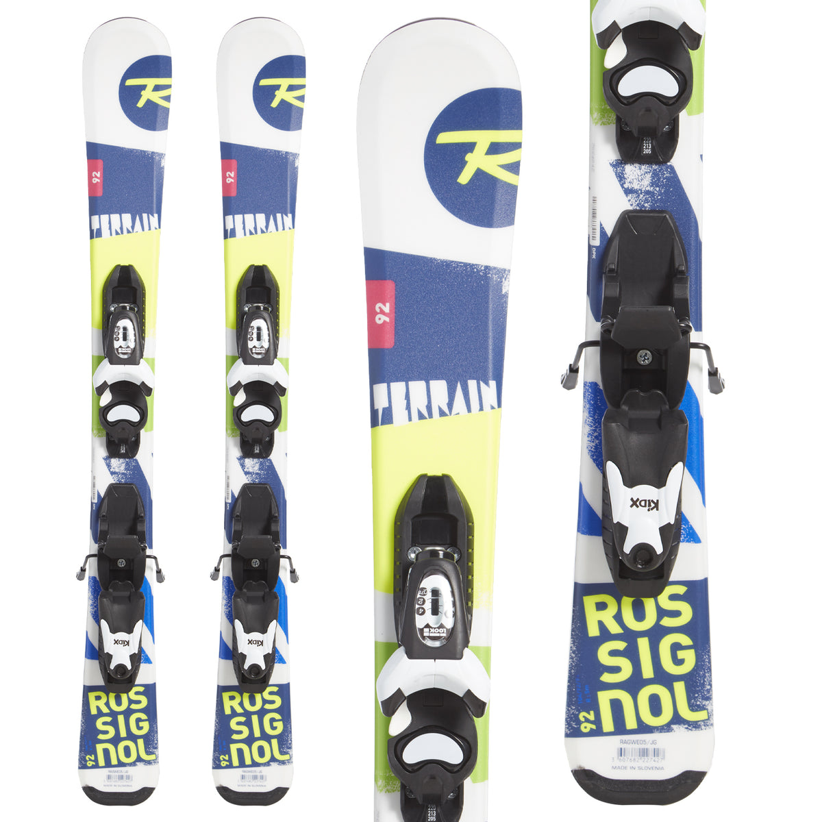 Rossignol Terrain Skis + Look Kid-X 4 Bindings - Little Boys' 2018