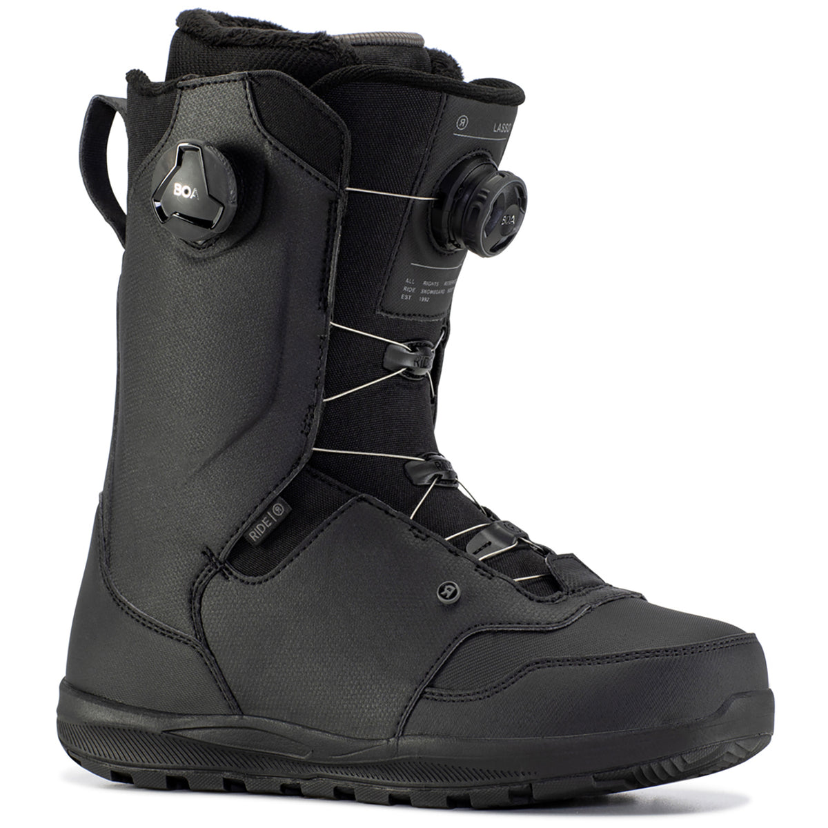Ride Lasso Boa Snowboard Boots 2021 Black