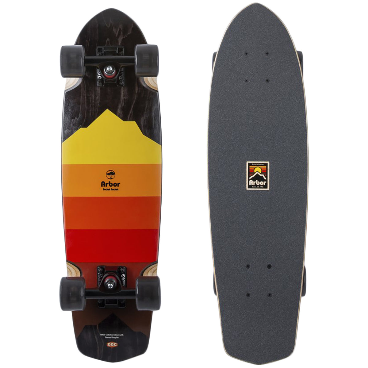 Arbor Pocket Rocket Artist Cruiser Skateboard Complete