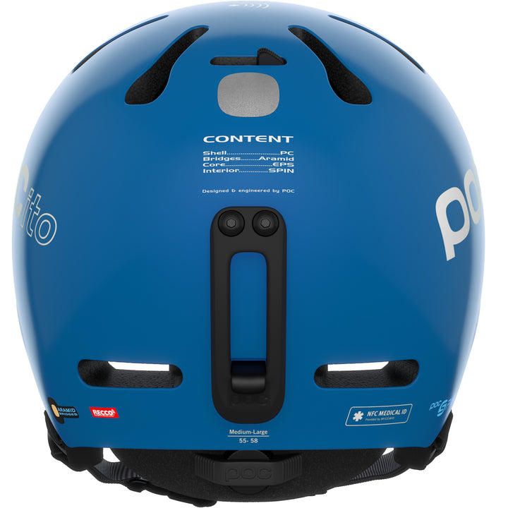 POC POCito Fornix Spin Helmet - Kids' Fluorescent Blue