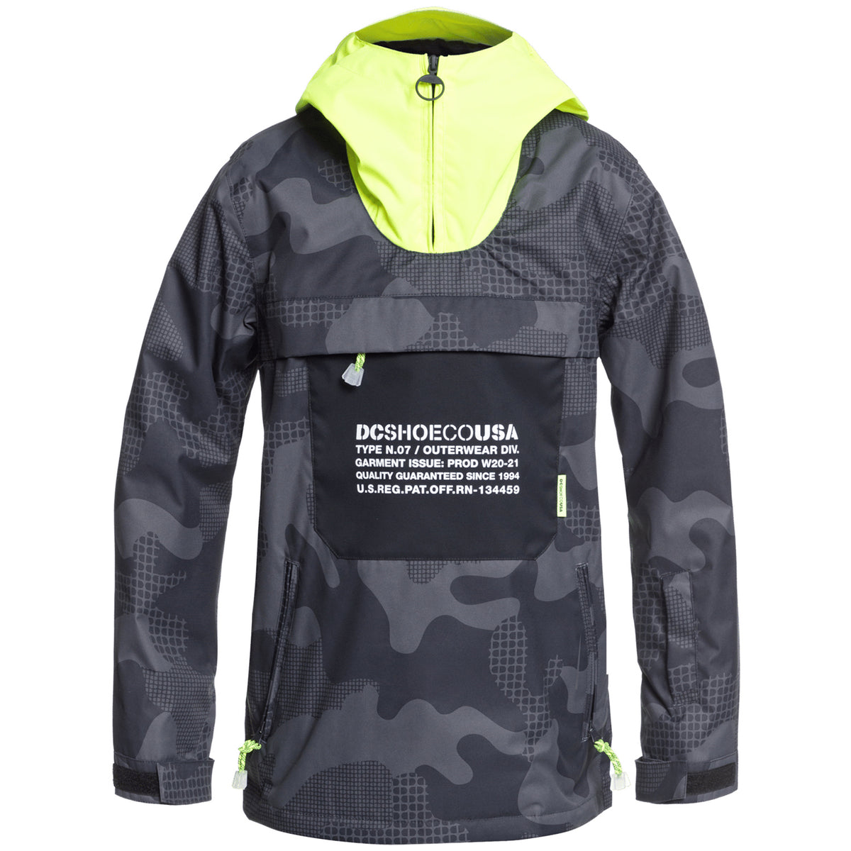 DC ASAP Anorak - Big Boys' Youth Pill Camo Black
