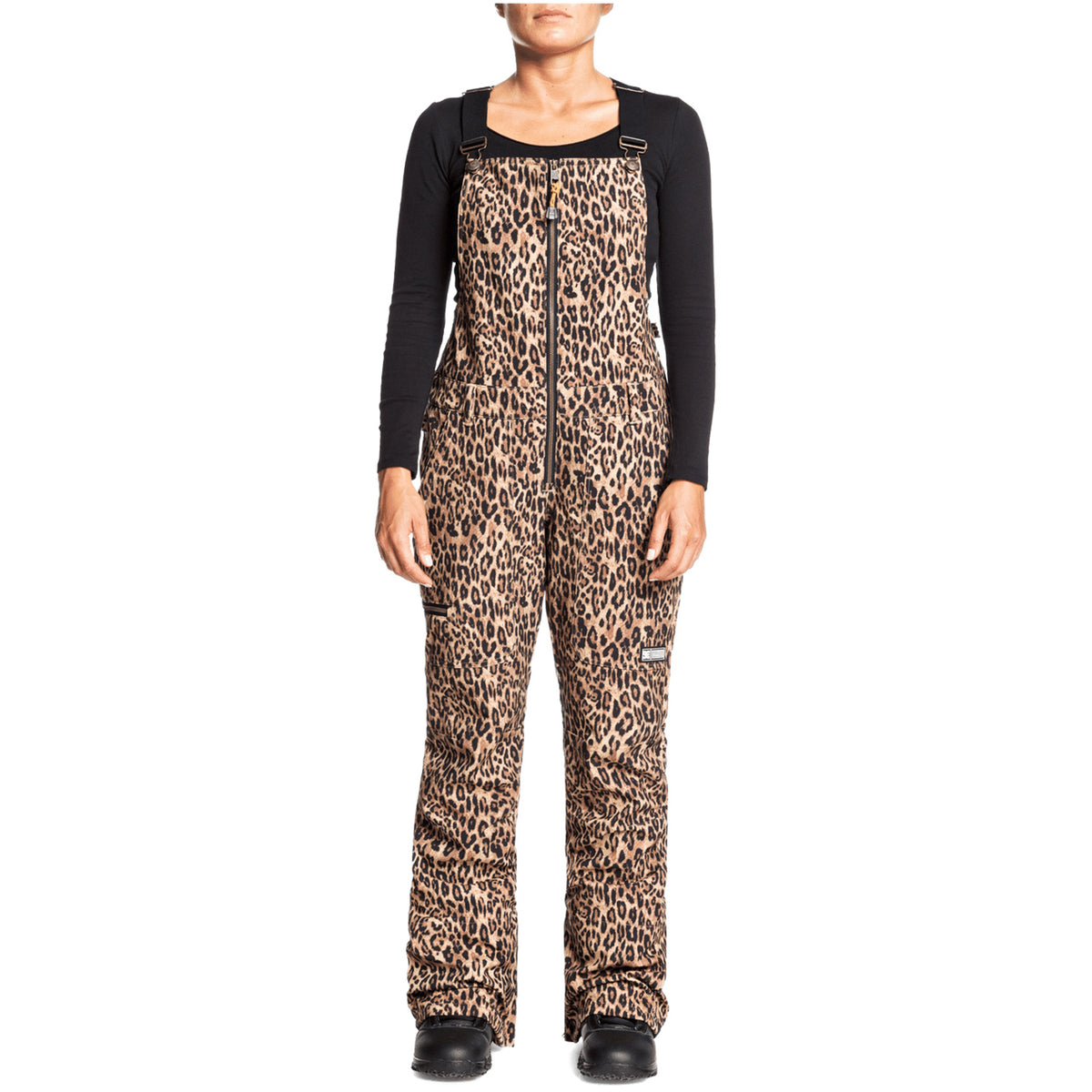 DC Collective Softshell Bibs - Women's Leopard Fade