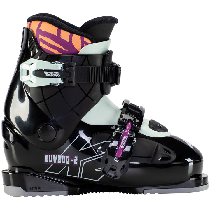 K2 Luvbug 2 Ski Boots - Kids' 2023 Black/Mint/Purple