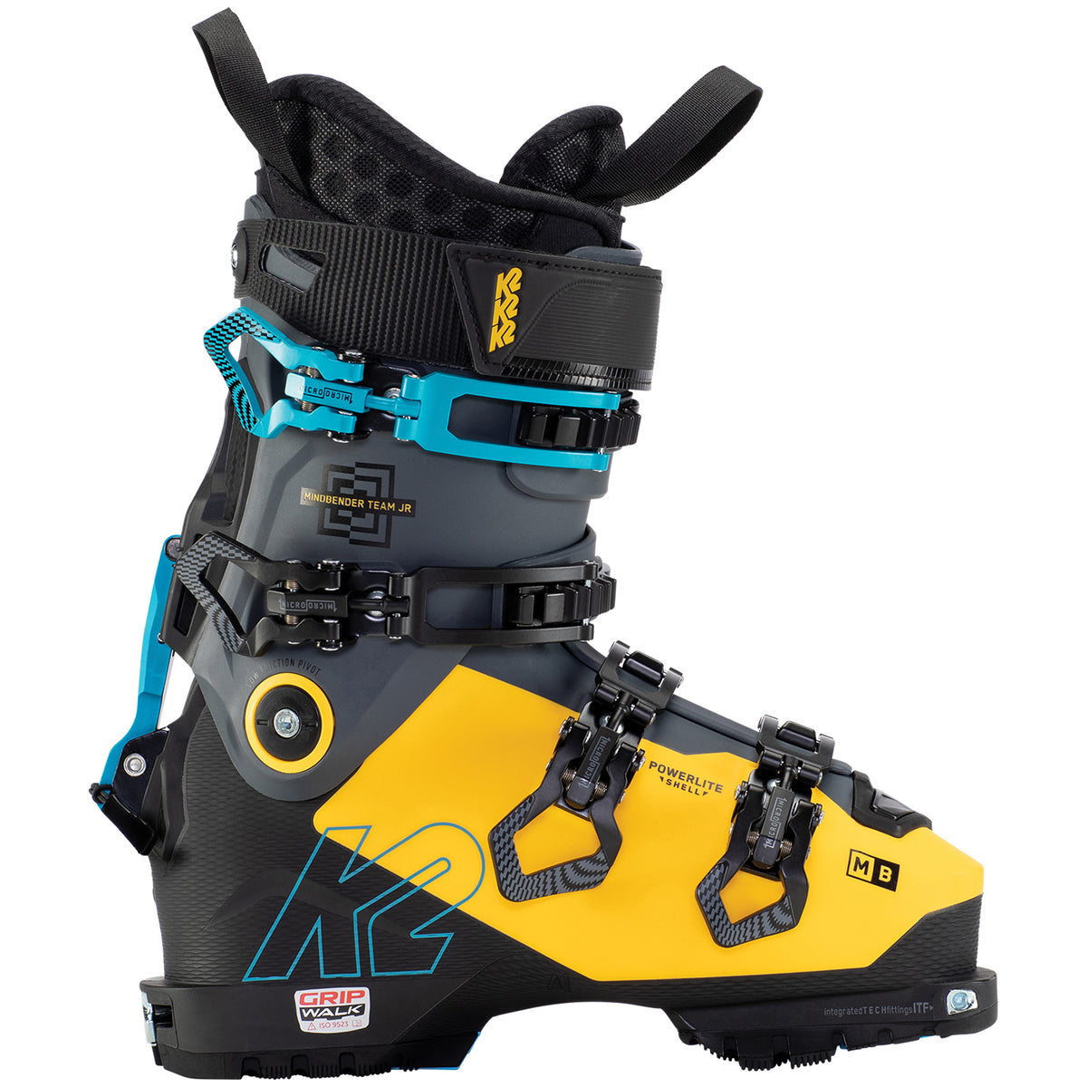 K2 Mindbender Team Jr Alpine Touring Ski Boots - Boys' 2022 Yellow/Black