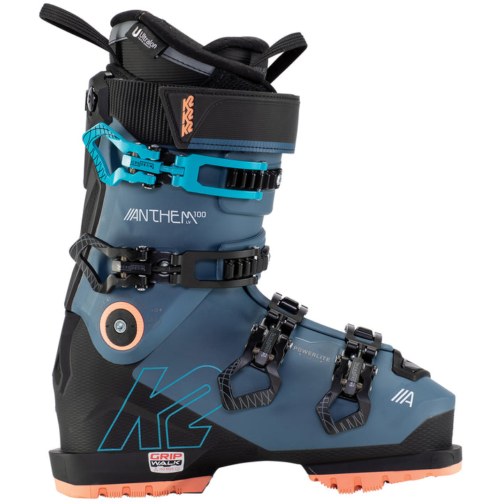 K2 Anthem 100 MV Heat GW Ski Boots - Women's 2021 Navy/Black/Coral