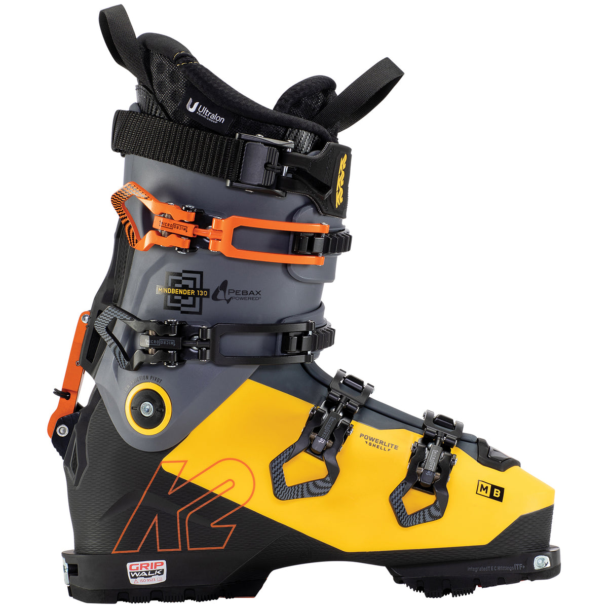 K2 Mindbender 130 Alpine Touring Ski Boots 2022 Yellow/Black