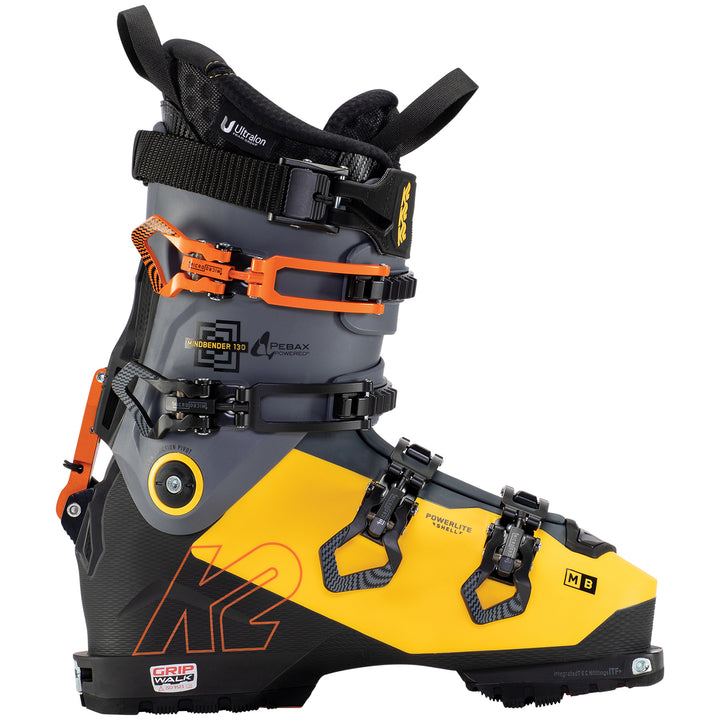 K2 Mindbender 130 Alpine Touring Ski Boots 2022 Yellow/Black
