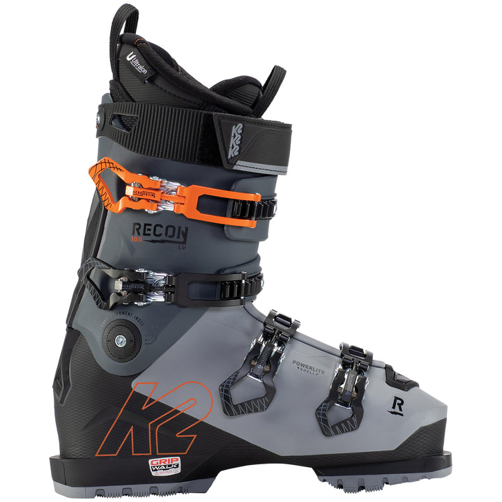 K2 Recon 100 MV GW Ski Boots 2022 Gray/Black/Orange
