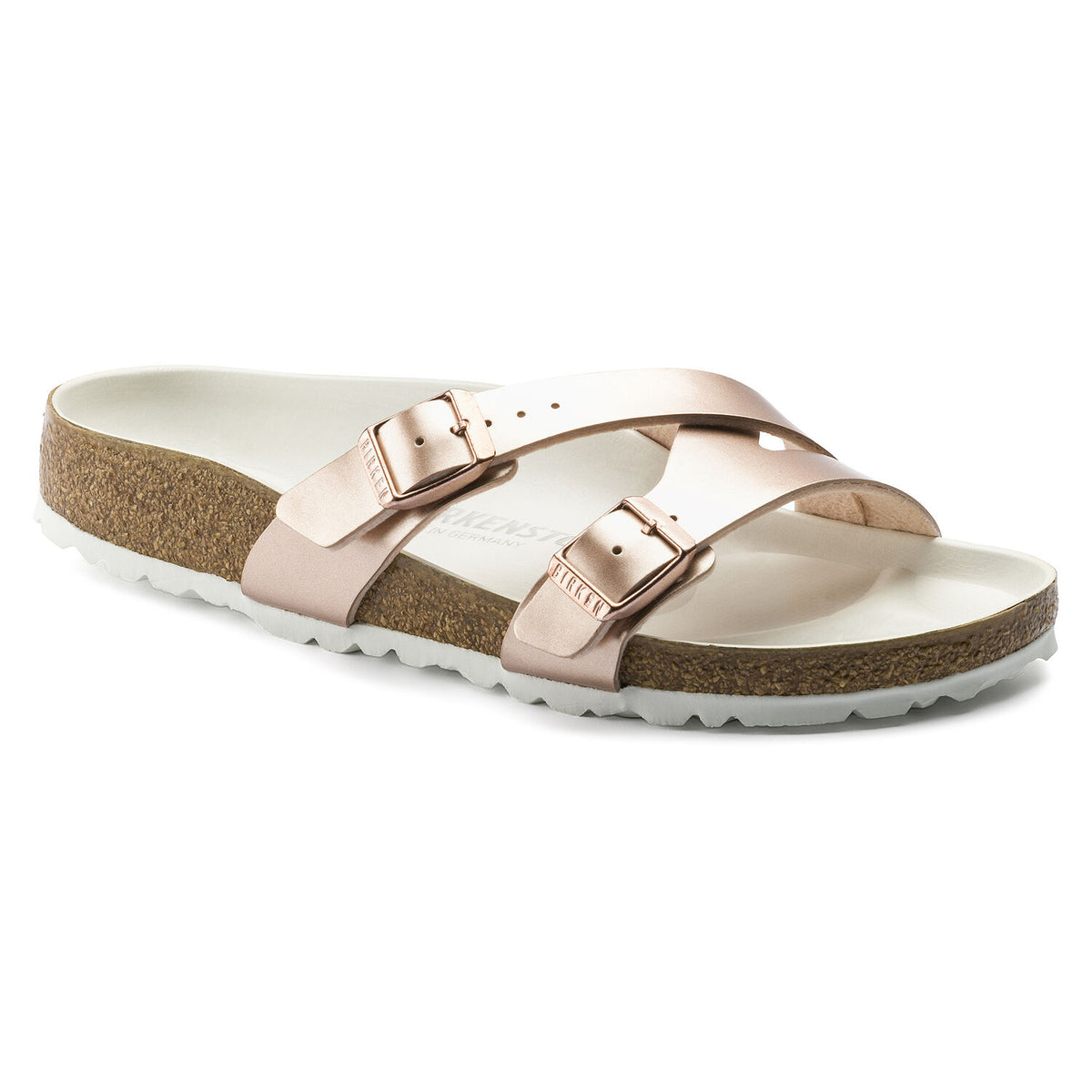 Birkenstock Yao Birko-Flor Lux Sandals - Women's Metallic Copper