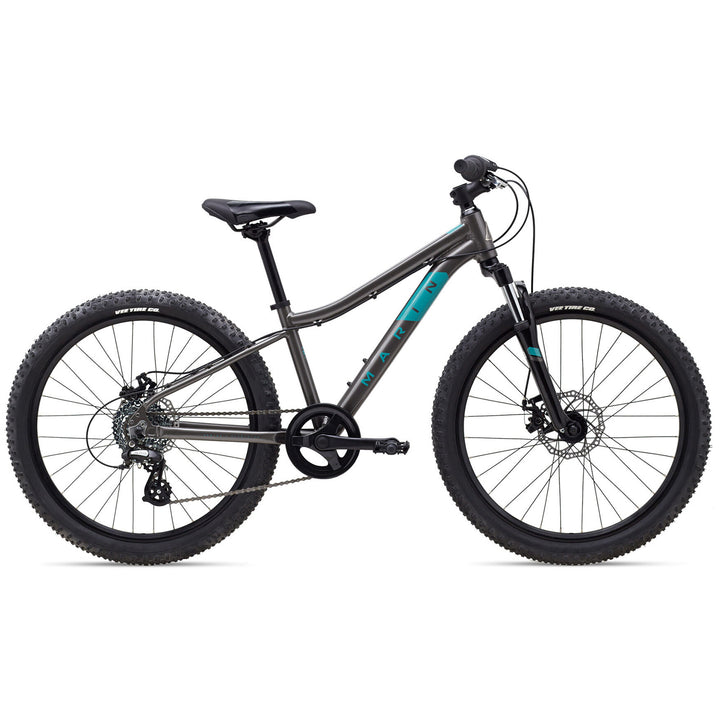 Marin Bayview Trail 24" Complete Mountain Bike - Big Kids' 2020 Gloss Charcoal/Teal/Silver