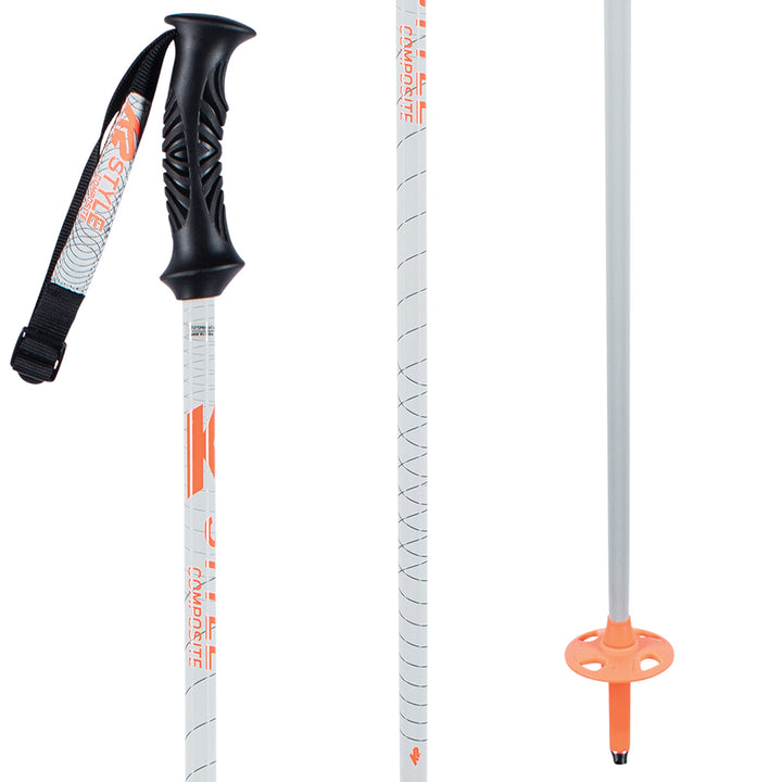 K2 Style Composite Ski Poles - Women's 2022 Grey