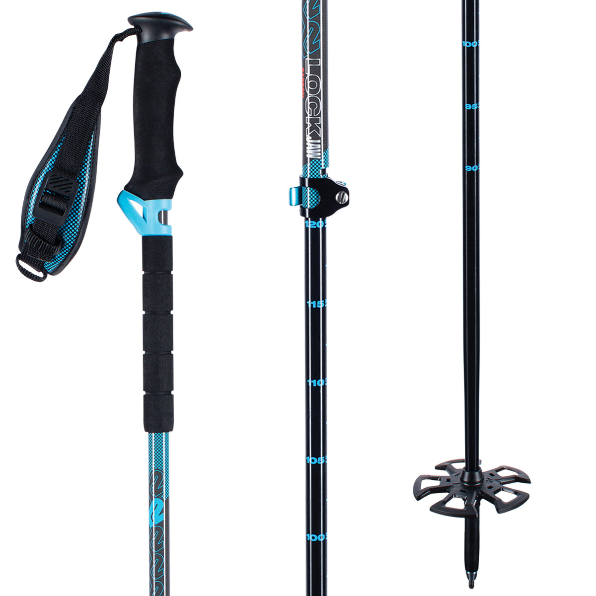 K2 Lockjaw Carbon Ski Poles 2022 Blue