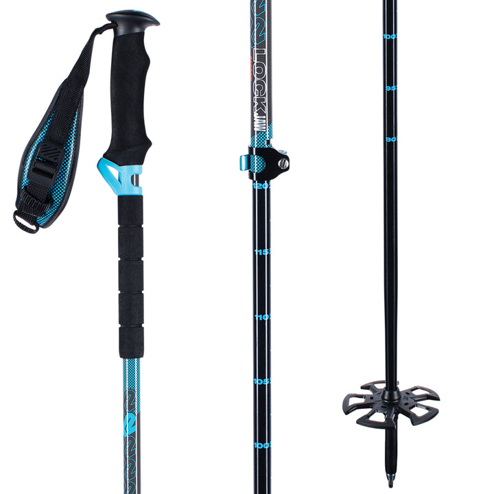 K2 Lockjaw Carbon Ski Poles 2022 Blue
