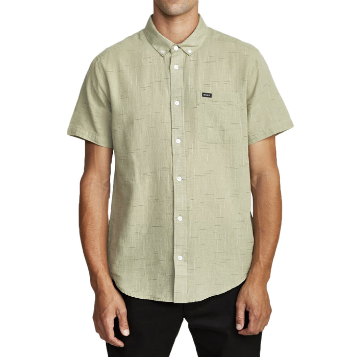 RVCA That'll Do Texture Short-Sleeve Shirt Sage