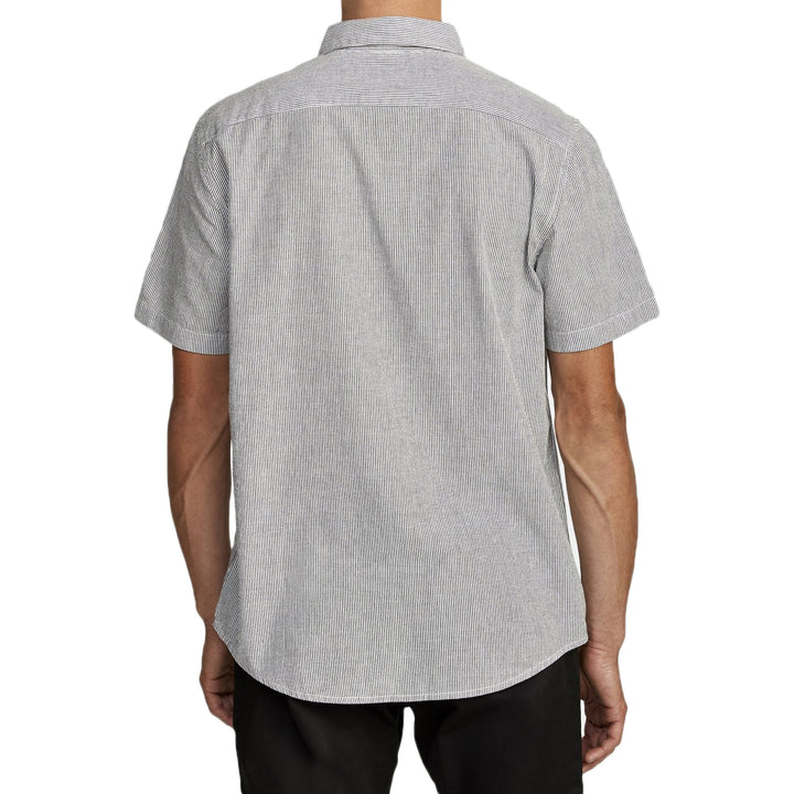 RVCA Endless Seersucker Short-Sleeve Shirt Black