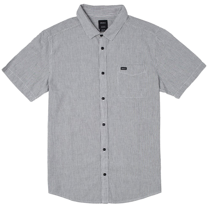 RVCA Endless Seersucker Short-Sleeve Shirt Black