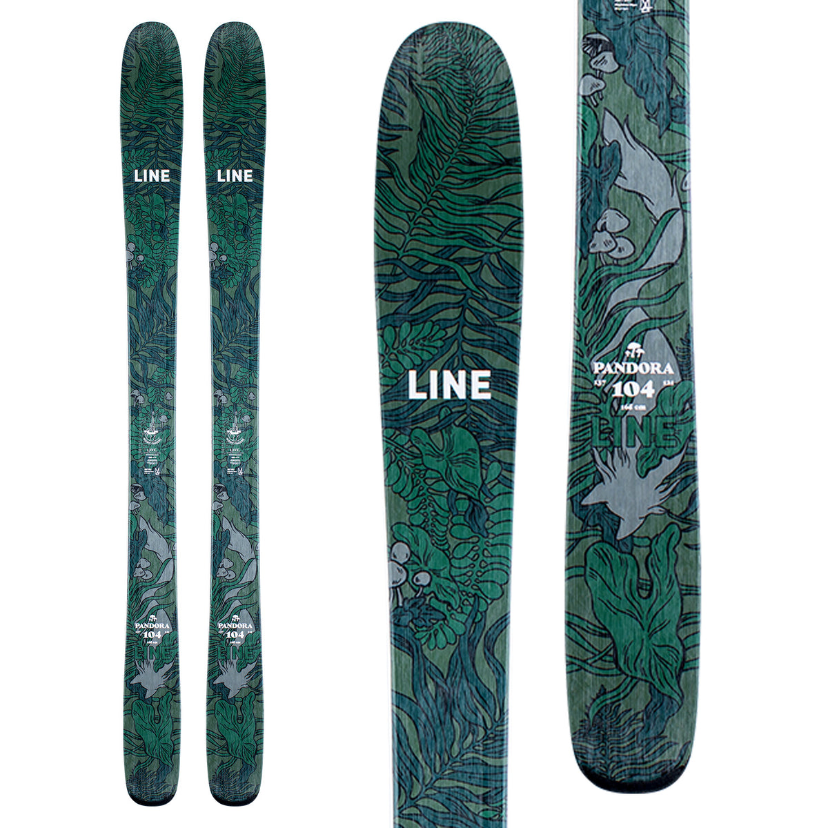 Line Skis Pandora 104 Skis - Women's 2021