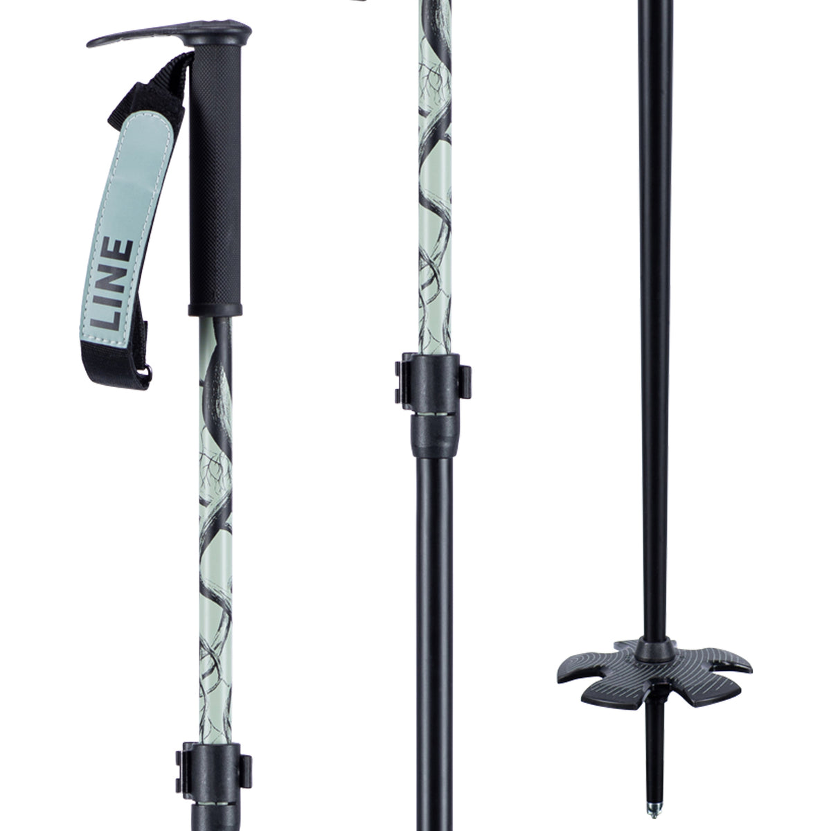 Line Skis Pollards Paintbrush Adjustable Ski Poles 2021