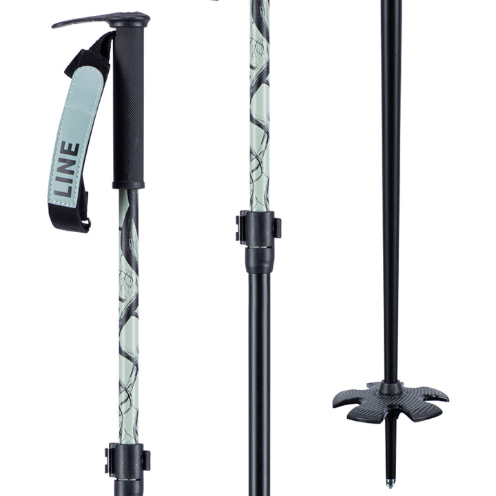 Line Skis Pollards Paintbrush Adjustable Ski Poles 2021