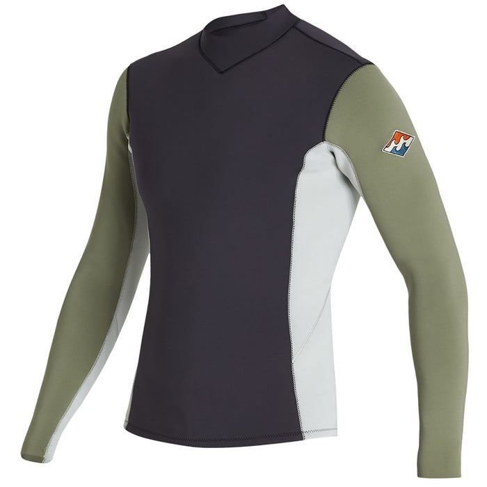 Billabong 2/2 Revolution Interchange Two-Tone Wetsuit Jacket Military