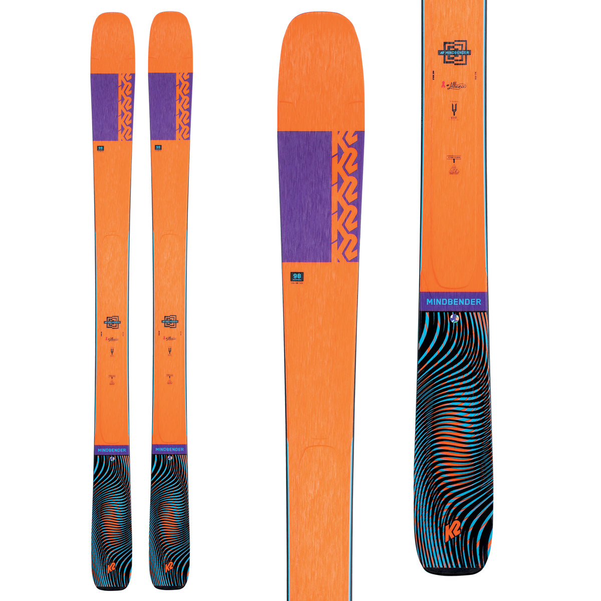K2 Mindbender 98 Ti Alliance Skis - Women's 2021