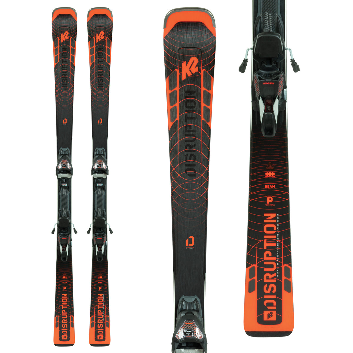K2 Disruption STi Skis + MCX 12 TCx Light Quikclik Bindings 2022