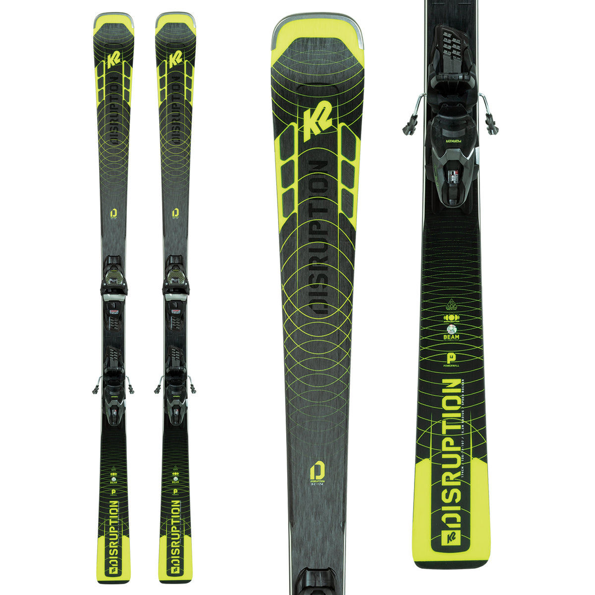 K2 Disruption SC Alliance Skis + ER3 10 Compact Quikclik Bindings - Women's 2022