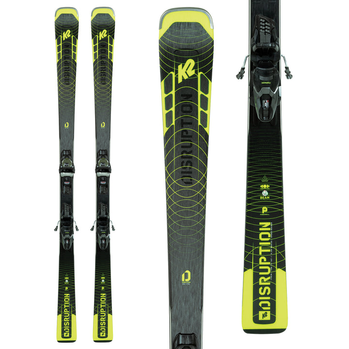 K2 Disruption SC Alliance Skis + ER3 10 Compact Quikclik Bindings - Women's 2022