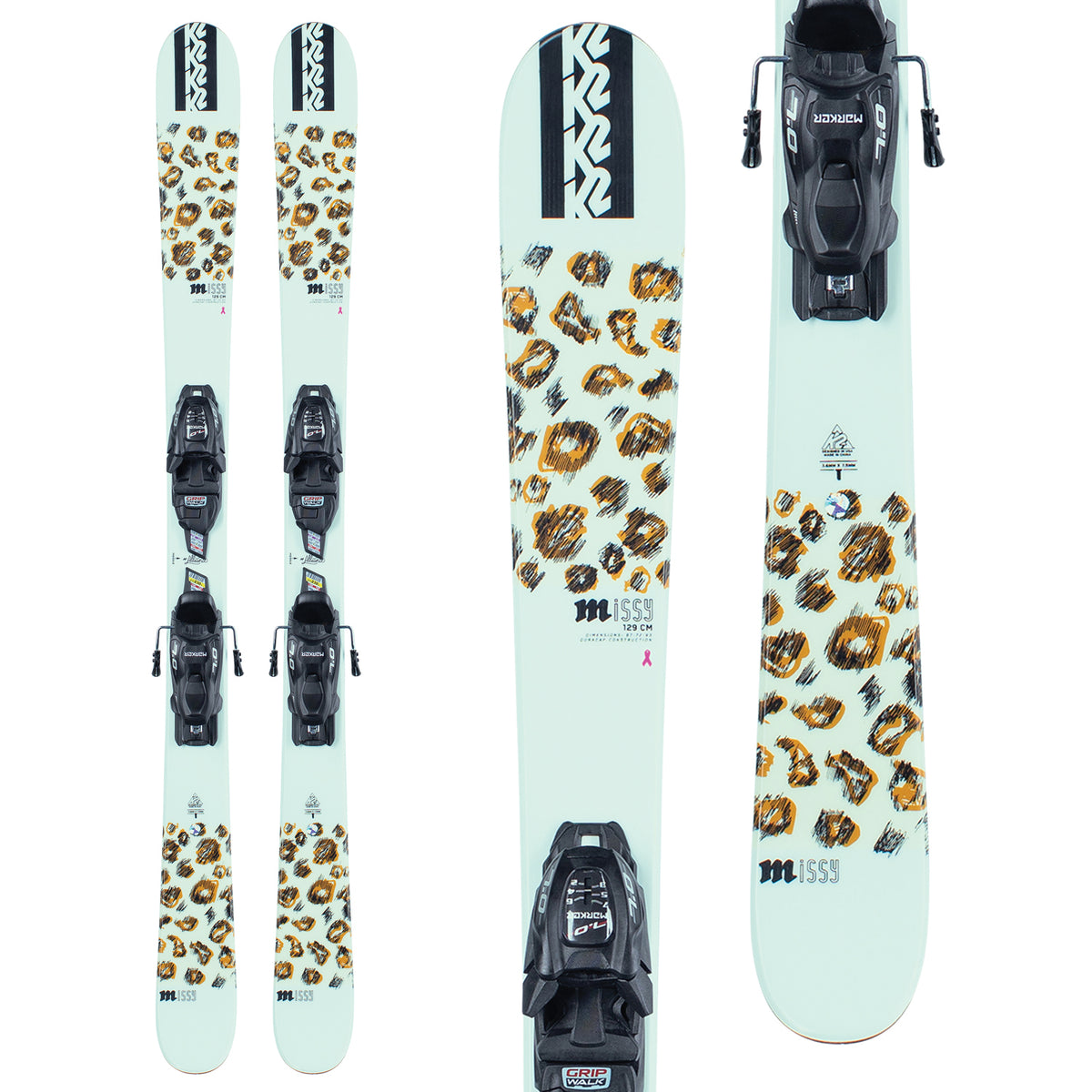 K2 Missy Skis + FDT 7.0 Bindings - Girls' 2022