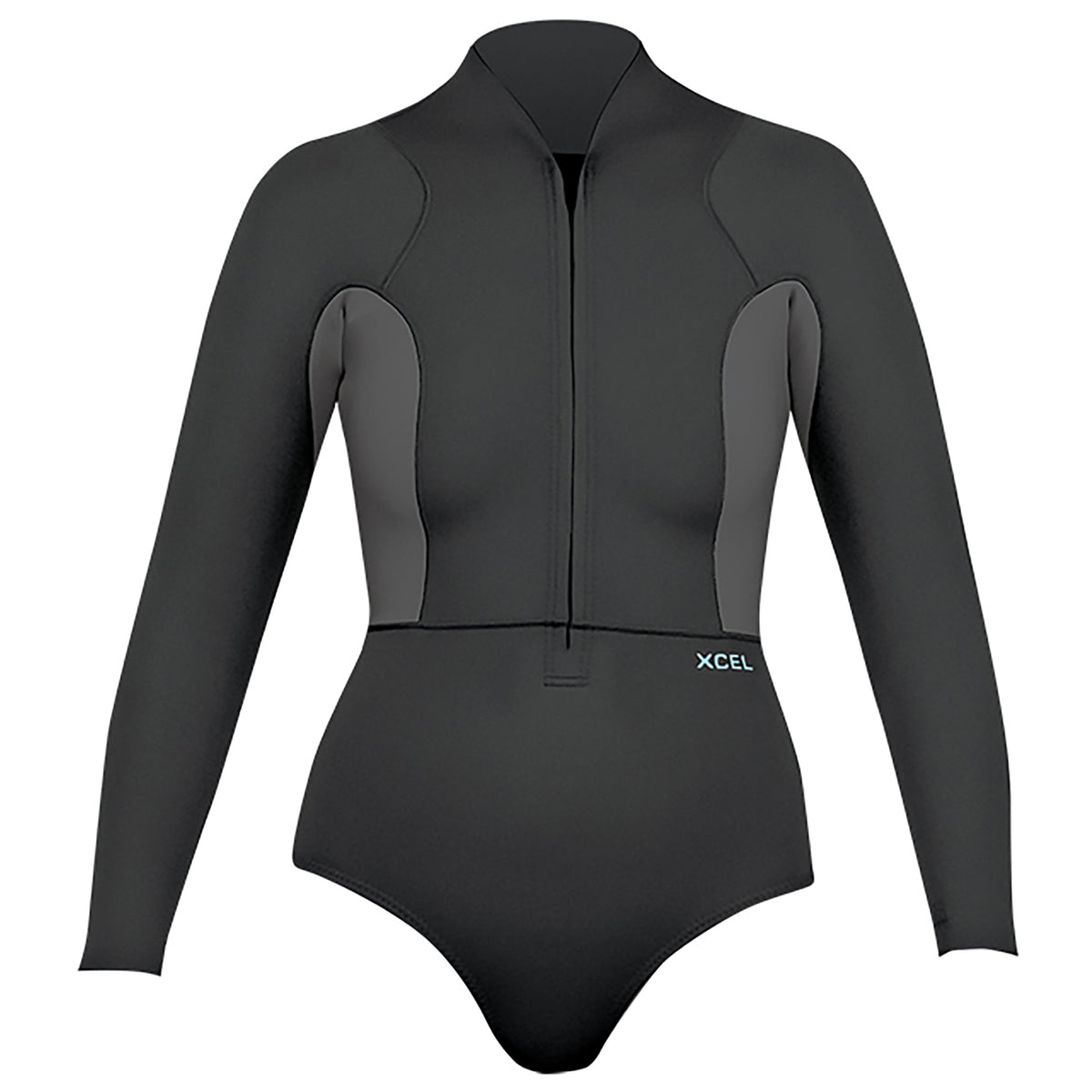 XCEL 1.5/1mm Axis Long Sleeve Front Zip Springsuit - Women's Black/Jet Black
