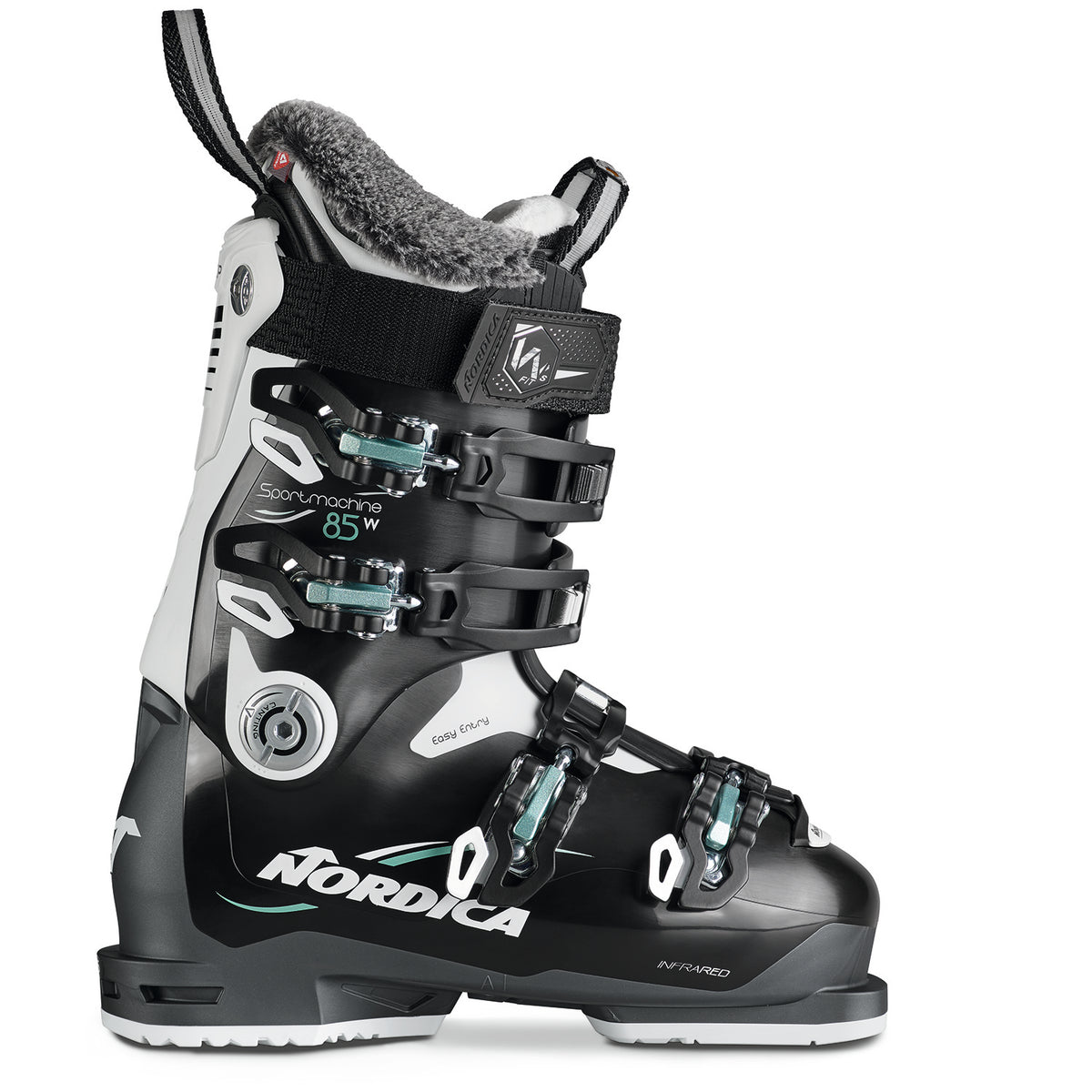 Nordica Sportmachine 85 W Ski Boots 2024 Black/White/Green