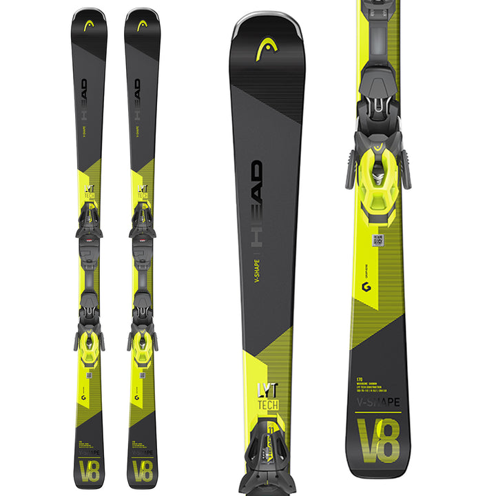 Head V-Shape V8 Skis + PR 12 GW Bindings 2021