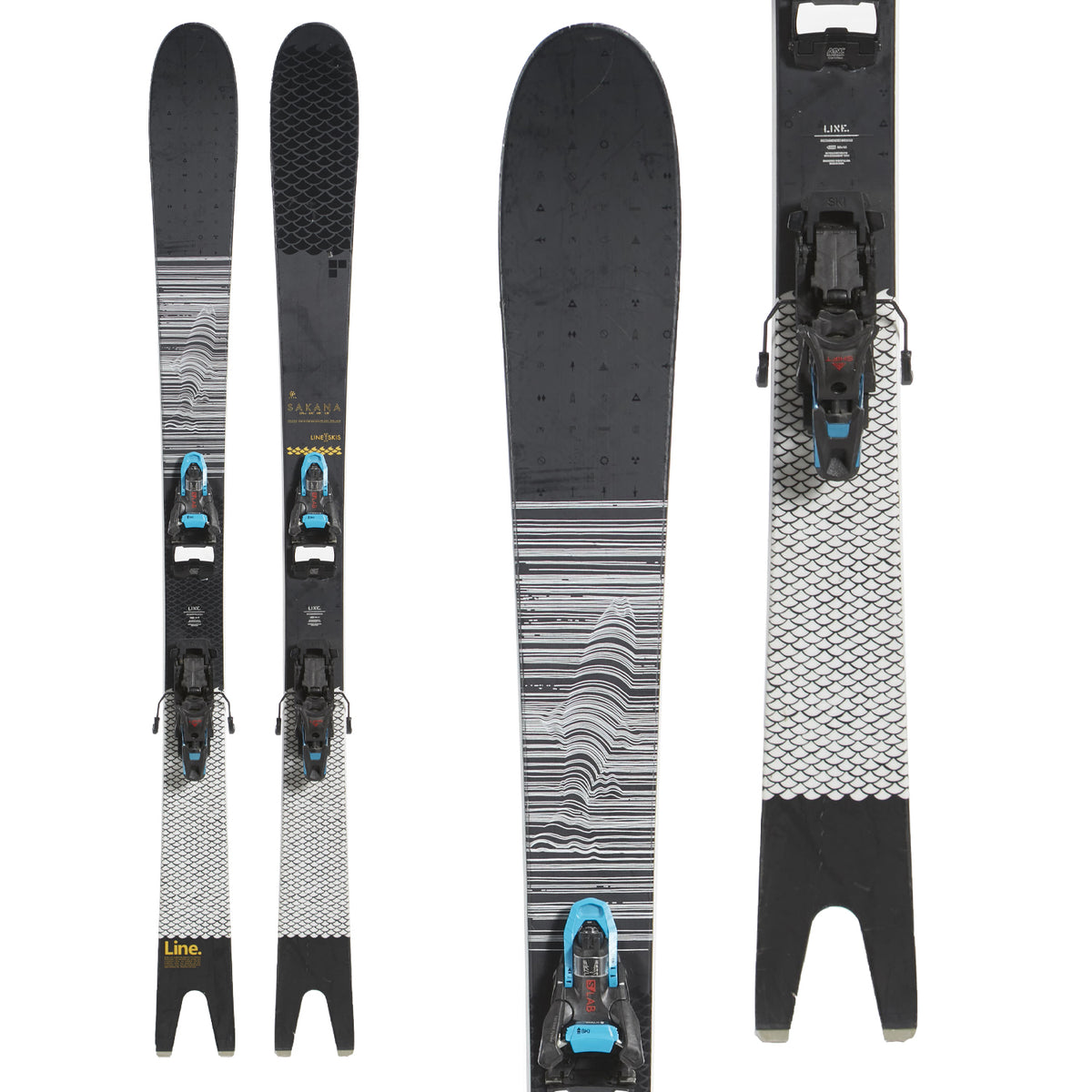Line Skis Sakana Skis + Salomon S/Lab Shift MNC Alpine Touring Ski Bindings 2019