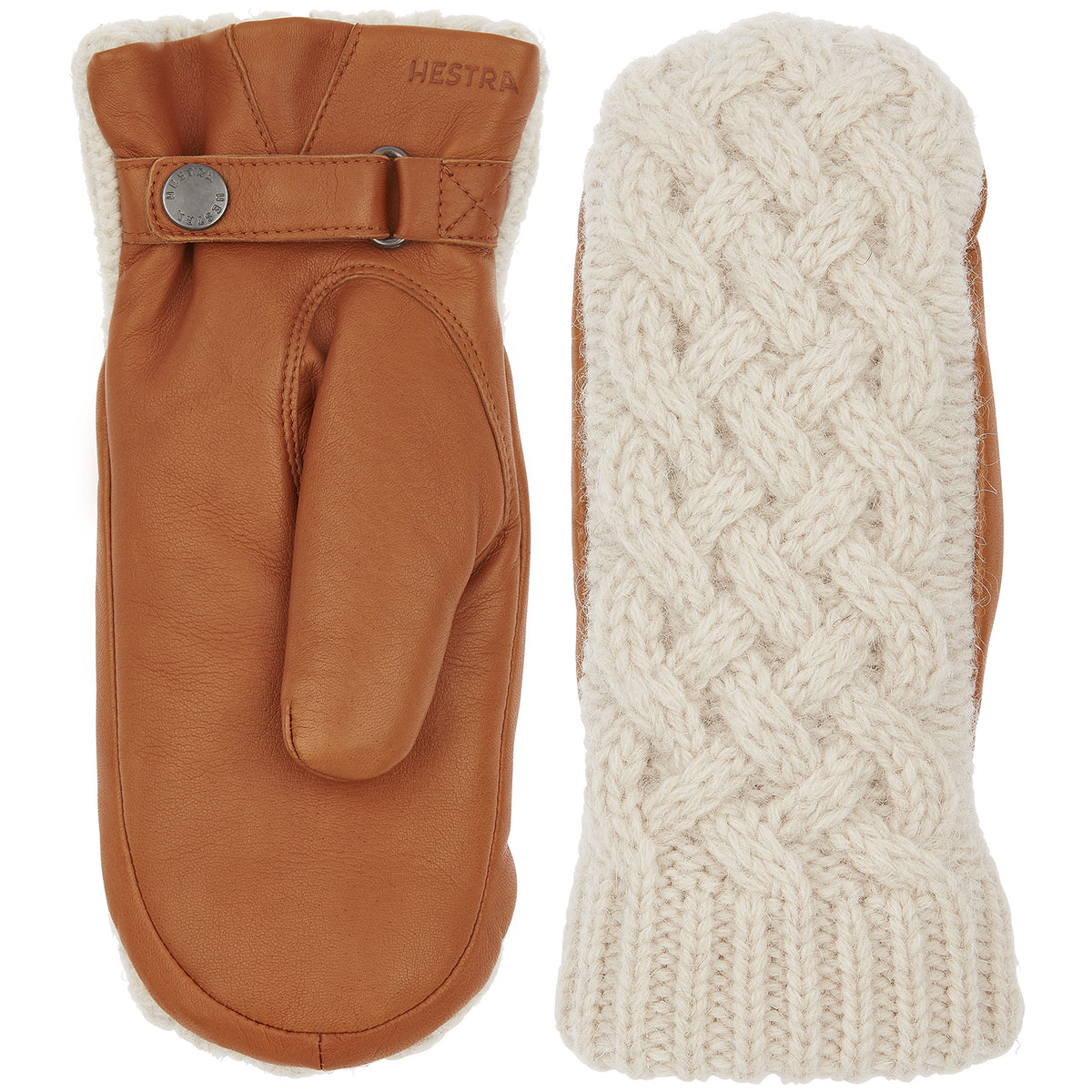 Hestra Raganhild Mittens - Women's Off White/Cork