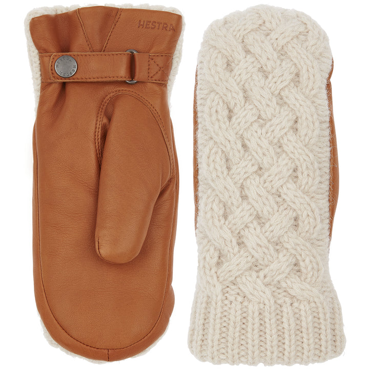Hestra Raganhild Mittens - Women's Off White/Cork